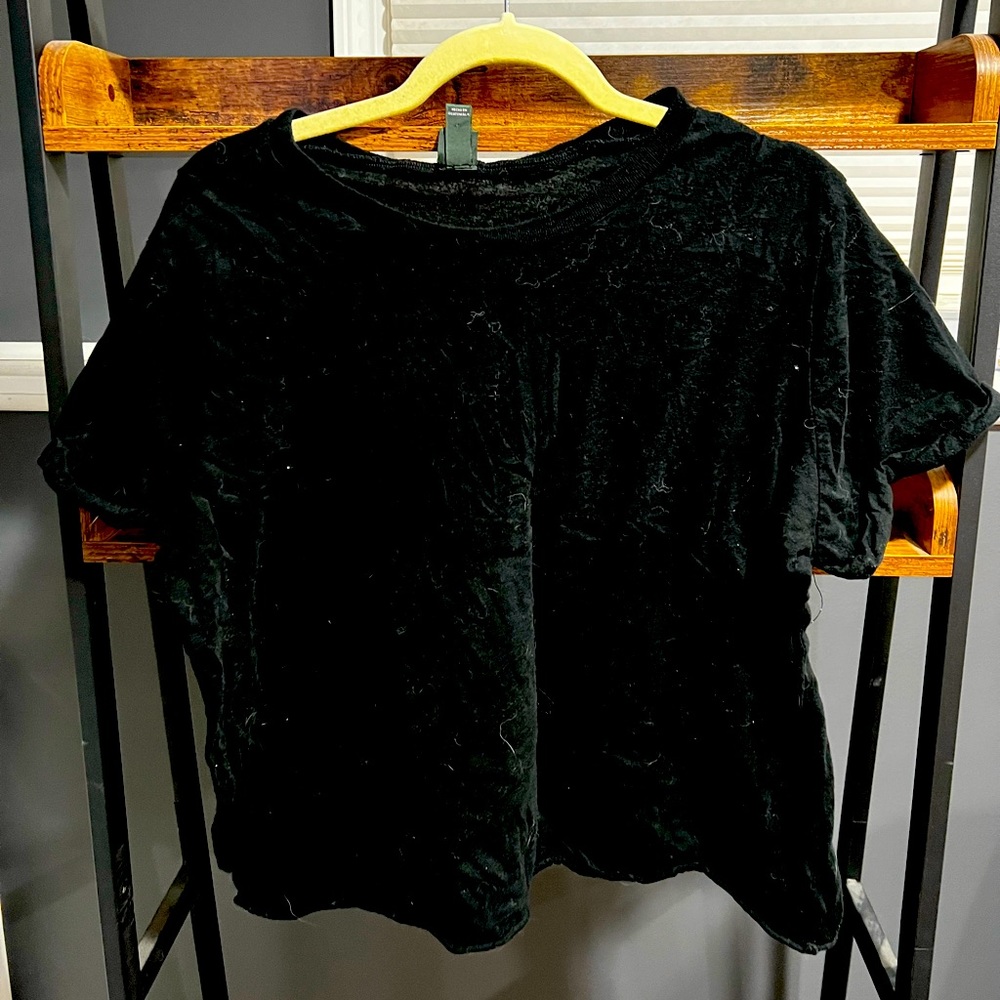 Wild Fable Black Cropped Tee